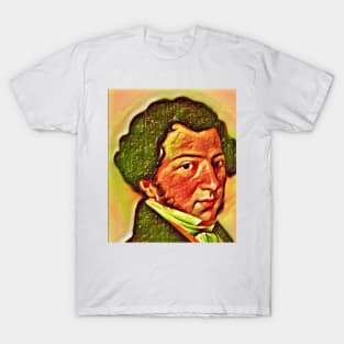 Gioachino Rossini Snow Portrait | Gioachino Rossini Artwork 15 T-Shirt